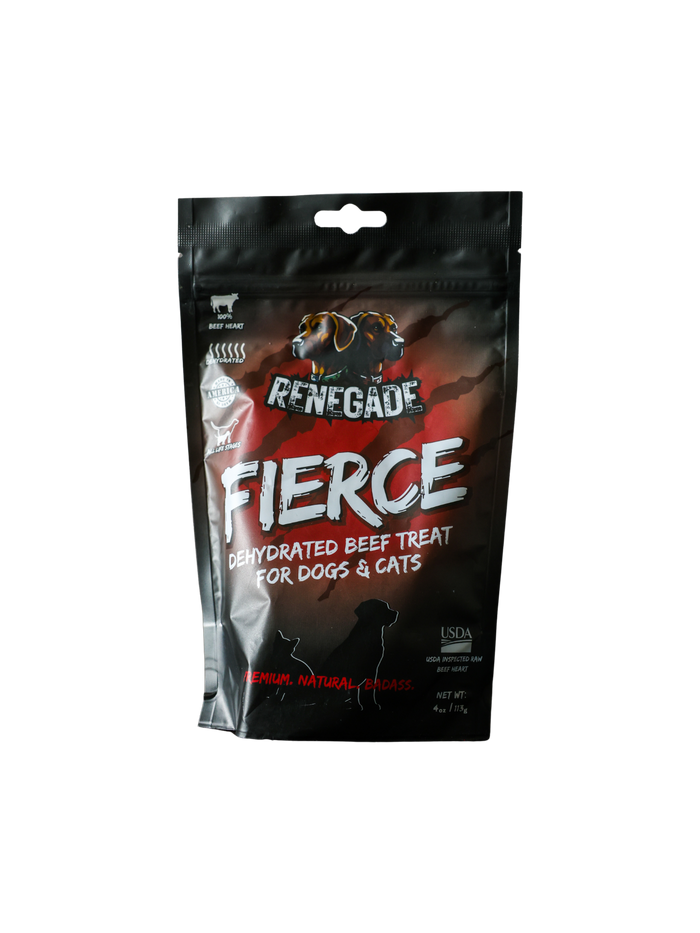 RENEGADE Fierce - Dehydrated Beef Heart (4oz)