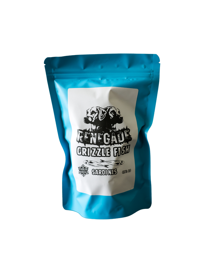 RENEGADE Grizzle Fish - Freeze-Dried Sardines (Qty:10)