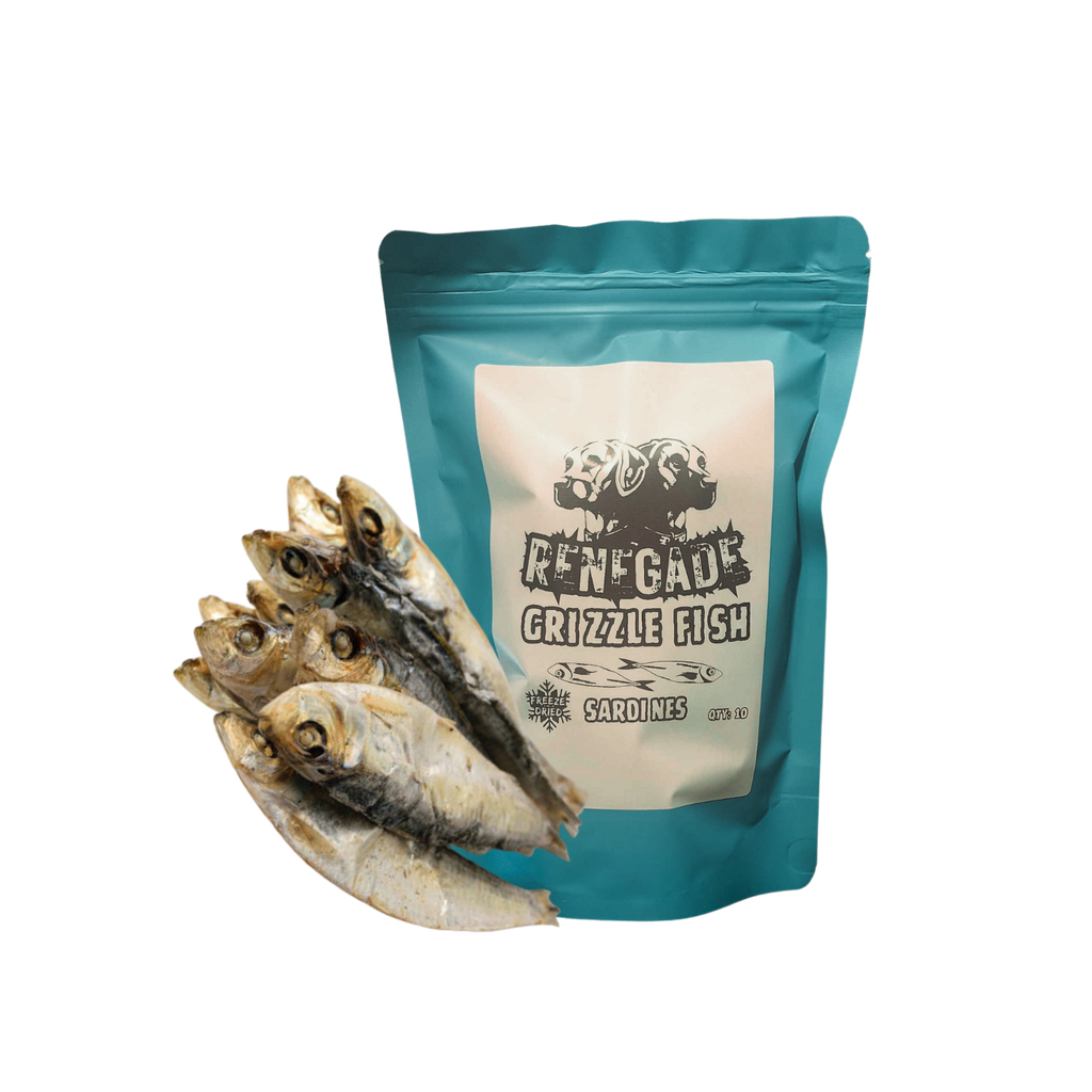 RENEGADE Grizzle Fish - Freeze-Dried Sardines (Qty:10)